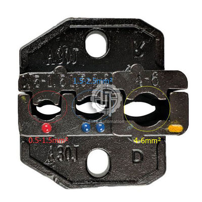 Kompakt Konektör Pnömatik Tel Crimper 0.25-6.0mm2 Sıkma Aralığı