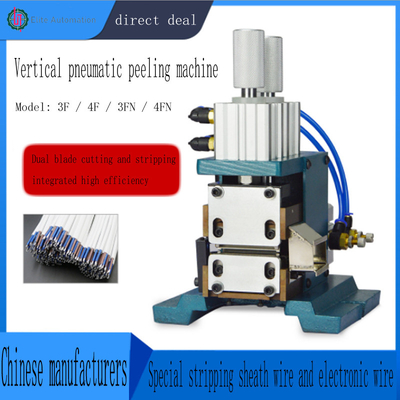 Çift Bıçak Tasarımlı 3F / 4F Pnömatik Tel Soyma Makinesi