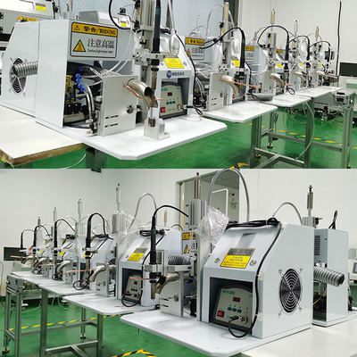 Yarı Otomatik Lehim Nokta Kaynak Hattı PCB Kartı LED Ampul Motor Anahtarı DB9 Havayolu Fişi